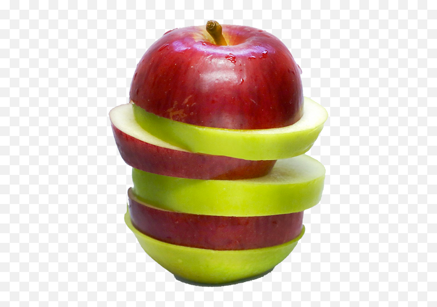 Download Apple - Apple Fruits Full Size Png Image Pngkit Sliced Red And Green Apple,Fruits Png