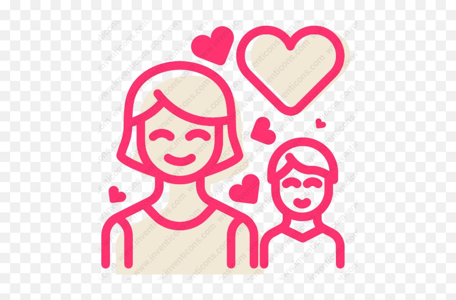 Download Mom Love Baby Vector Icon Inventicons - Happy Png,Mom And Child Icon