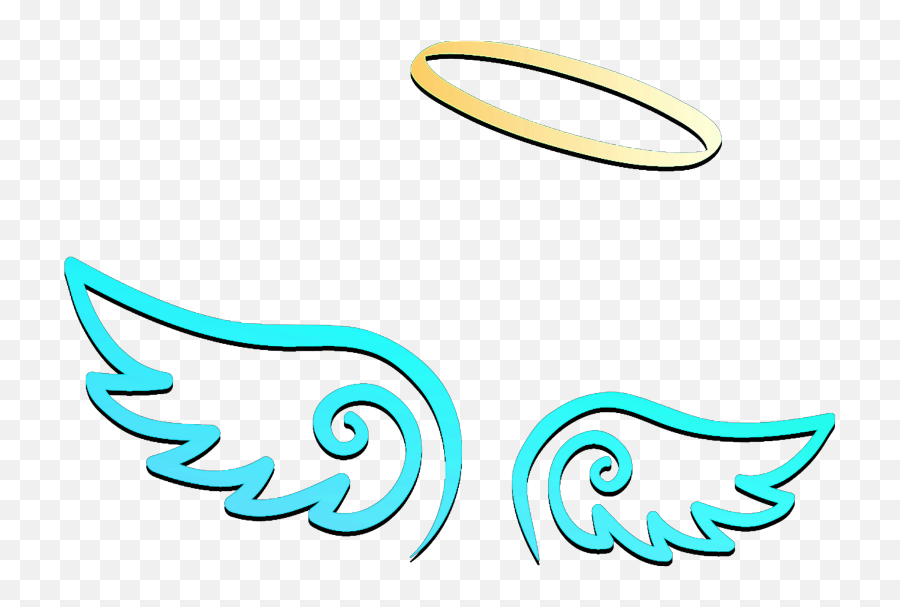 Freetoedit Wings Angel Halo Blue Yellow Crown - Angel Blue Outline Angel Wings Png,Angel Wings Icon For Facebook