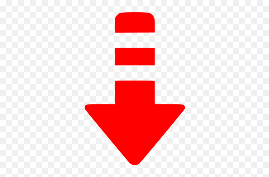 Red Arrow Down 6 Icon - Language Png,Red Arrow Icon Png
