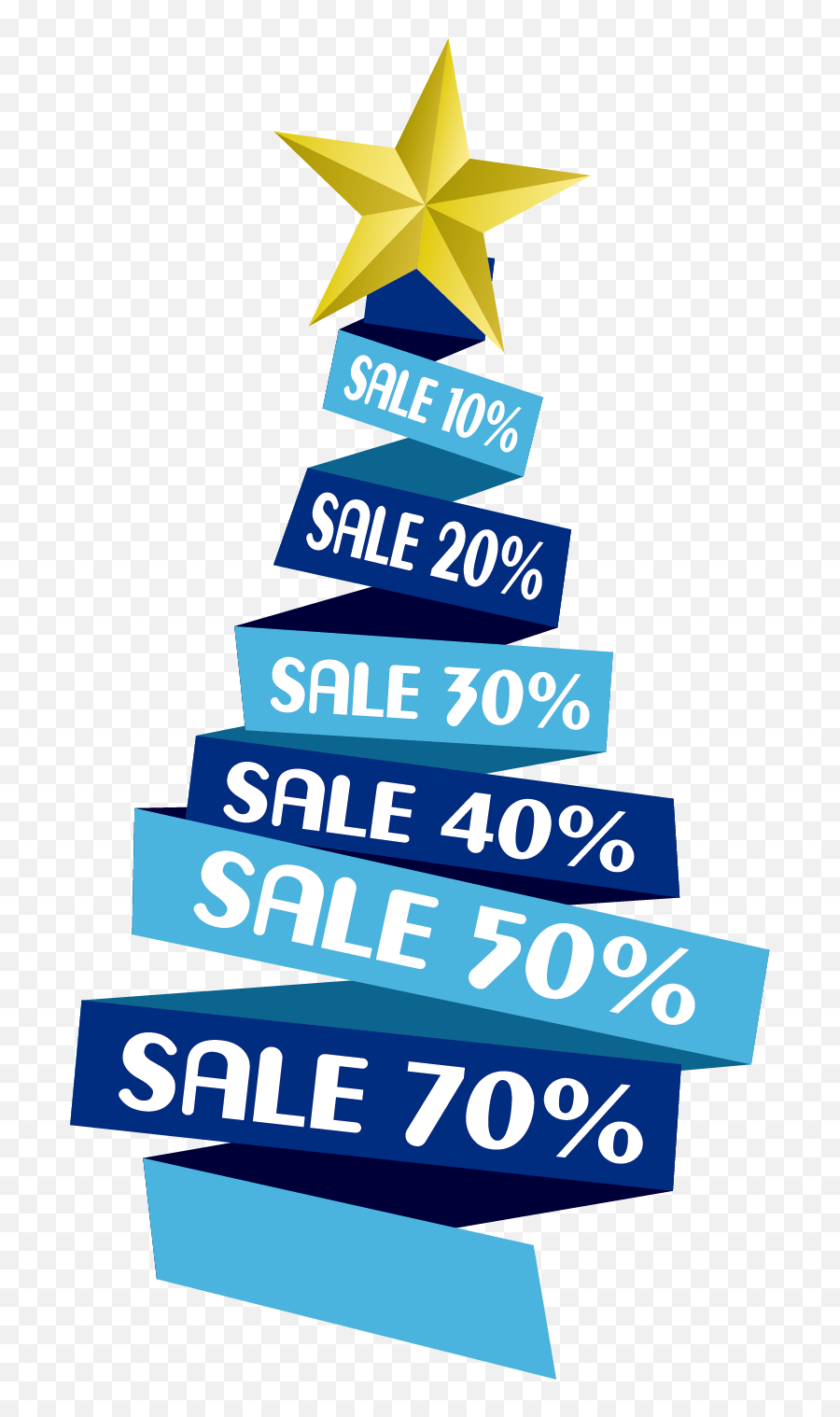 Download And Blue Discount Tree Discounts Vector Allowances - Vertical Png,Christmas Tree Icon Vector