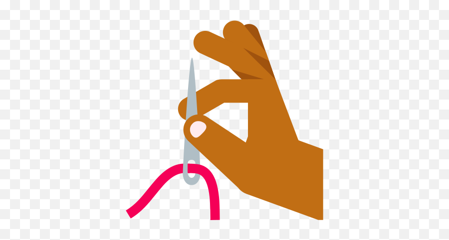 Hand Holding Needle Skin Type 5 Icon - Drawing Png,Type Of Icon