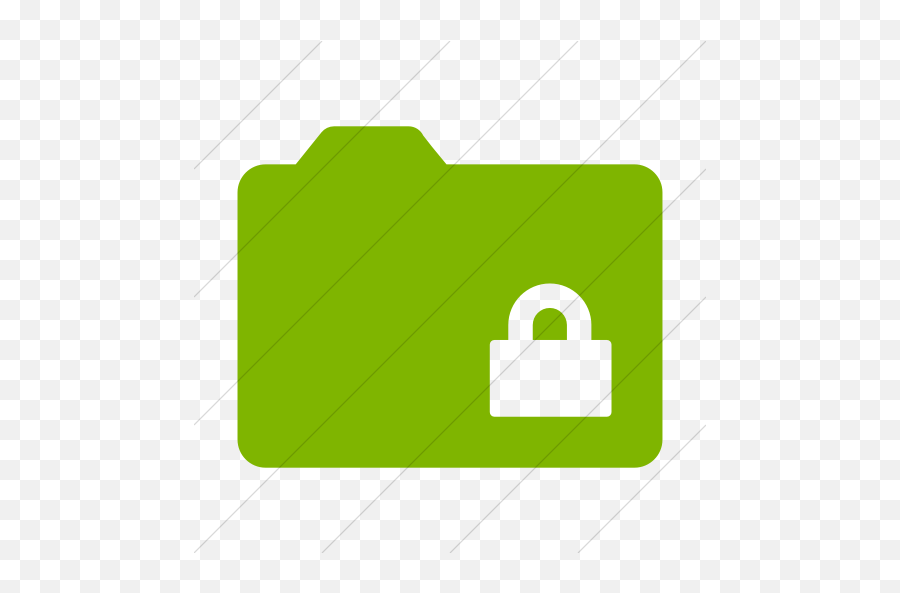 Simple Green Foundation 3 Folder Lock Icon - Horizontal Png,Folder With Lock Icon