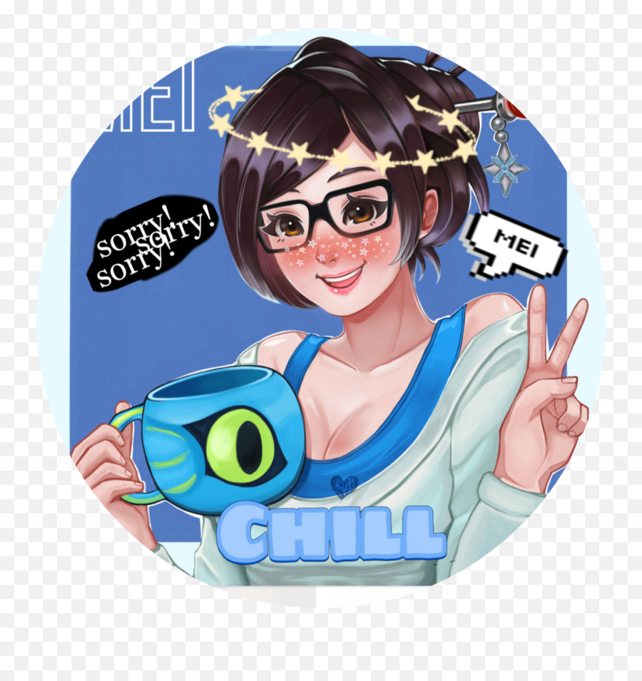 Mei Overwatch Icon Freetoedit 288221744070211 By Michief50 - V Sign Png,Mei's Icon