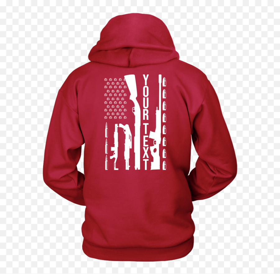 Guns Bullet Holes Stars American Flag Your Text - August Girl Hoodie Png,Bullet Holes Transparent