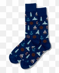 Menu0027s Nautical Icons Crew Socks U2013 Hotsox - Unisex png