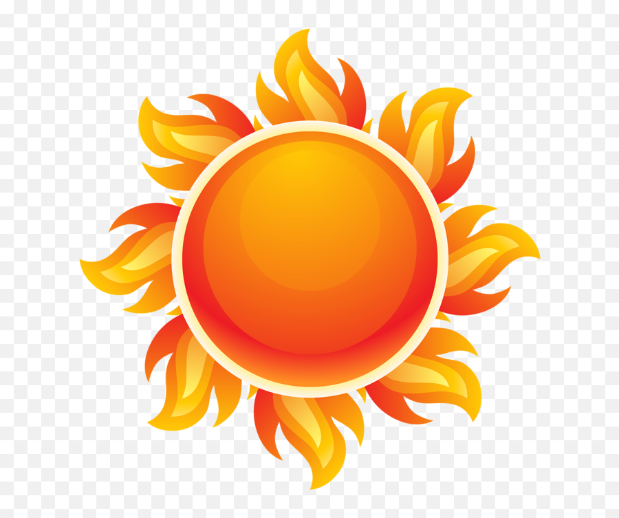 Clip Art - Sun Yellow Orange Red Png,Red Sun Png