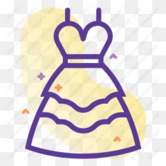 Download Wedding Dress Vector Icon Inventicons - Sleeveless png