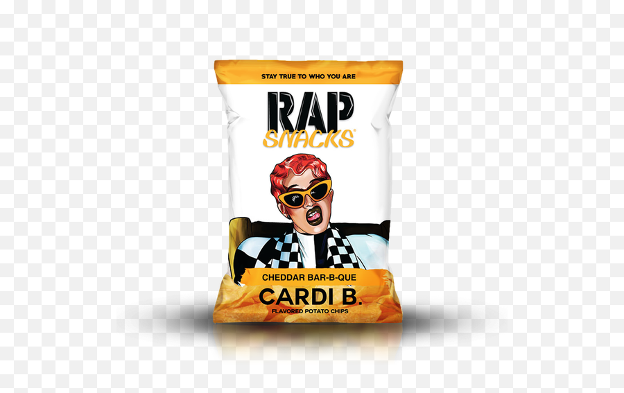 Rap Snacks Notorious Big Icon Honey Jalapeno Potato Chips - Rap Snacks Cardi B Cheddar Bbq Png,Bag Of Chips Icon