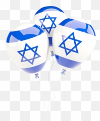 Israel Flag Transparent - Flag Of Israel Balloon Png,Israel Png