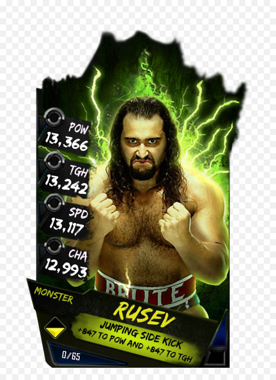 Wwe Supercard Monster Cards Png - Bray Wyatt Wwe Supercard,Rusev Png