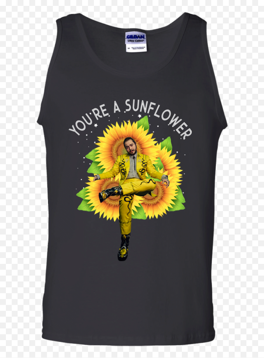 Post Malone Youu0027re A Sunflower Shirt - Native American Tank Tops Men Png,Post Malone Png