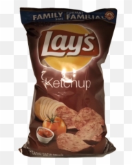 2 Bags - Canadian Lays Ketchup Potato Chips Family Size 235g Lays Chips Png,Lays Png