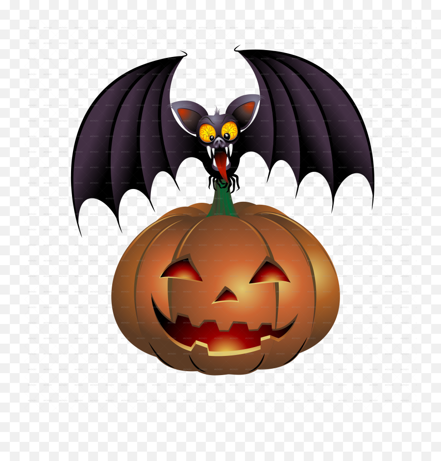 Bats Cartoon Png Image - Halloween Transparent Animated Pumpkin,Jackolantern Png