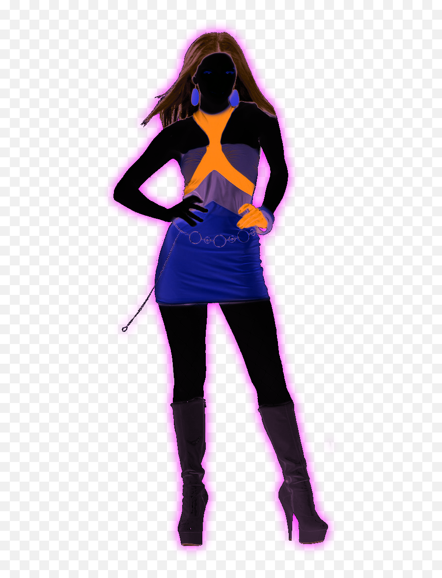 Just Dance Dancers Png Picture - Neon Girl Png,Dancers Png