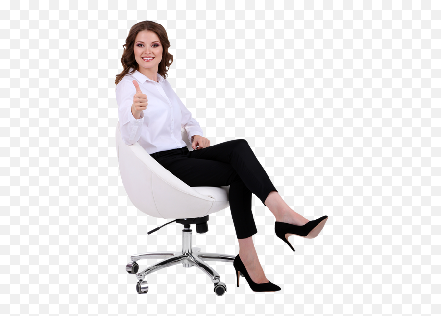 Picture - Woman Sitting On Chair Png,Woman Sitting Png