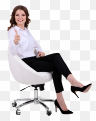 sitting on chair png