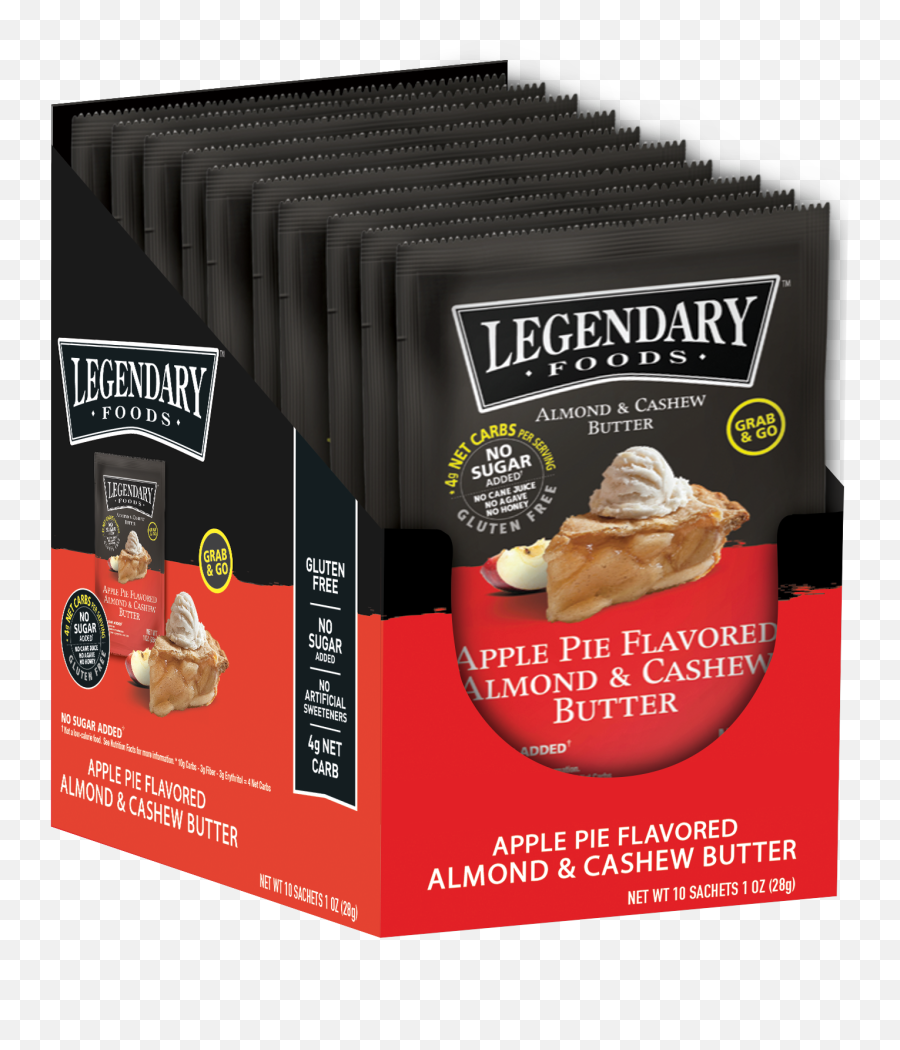 Download Apple Pie Almond U0026 Cashew Nut Butter Squeeze Packs - Gelato Png,Apple Pie Png