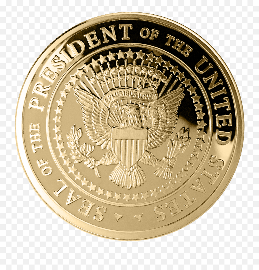 United Gold Of Us States Election Seal - Gold Seal Of The President Of The United States Png,Presidential Seal Png