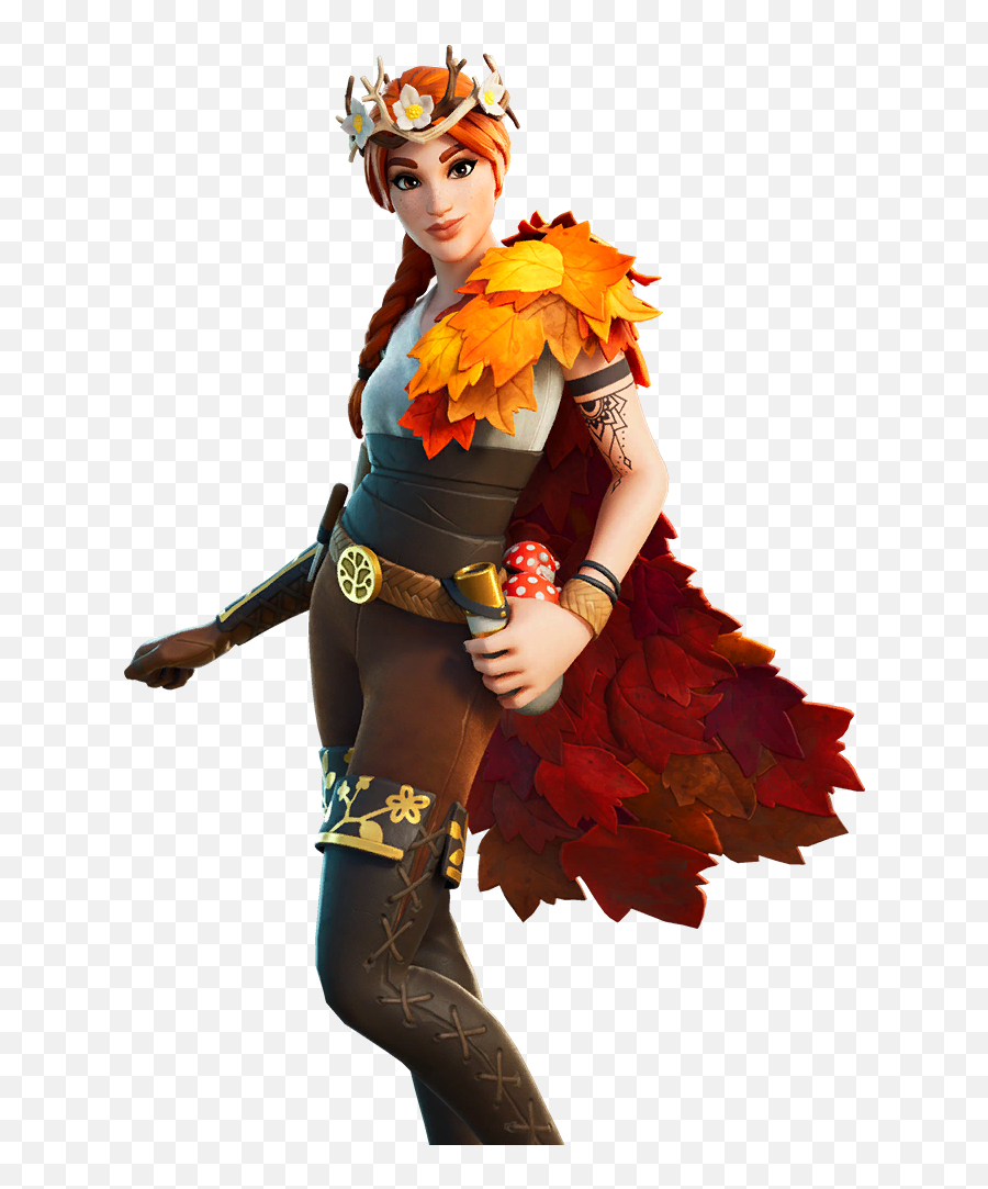 Fortnite The Autumn Queen Skin - Outfit Pngs Images Pro Autumn Queen Fortnite Skin,Fall Leave Png