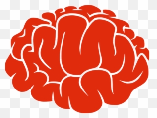 Brains Clipart Red - Cartoon Png