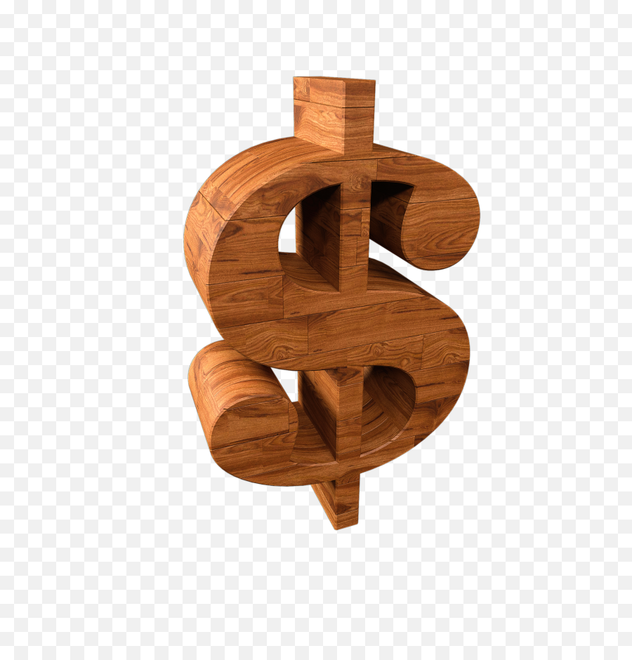 Dollar Sign Wood Transparent Png - Number,Dollar Sign Transparent
