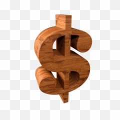 Dollar Sign Wood Transparent Png - Number,Dollar Sign Transparent