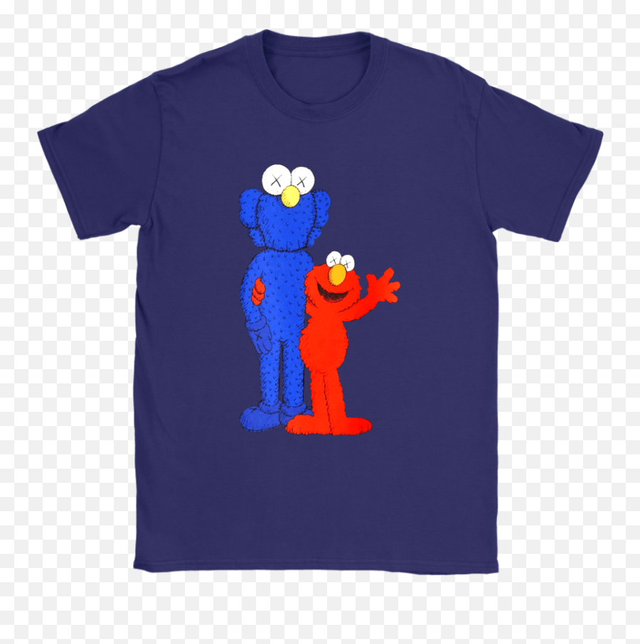 Elmo And Cookie Monster Muppet Kaws Style Shirts U2013 Teeqq Store - Elmo And Cookie Monster Shirt Png,Elmo Face Png