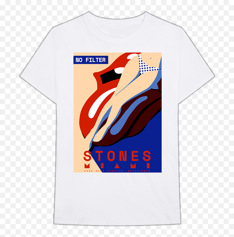 Miami Swim T - Shirt T Shirt Hard Rock Rolling Stones Png,Miami Png