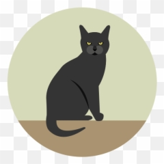 Black Cat Angry Halloween Icon - Cat Icon Png,Angry Cat Png