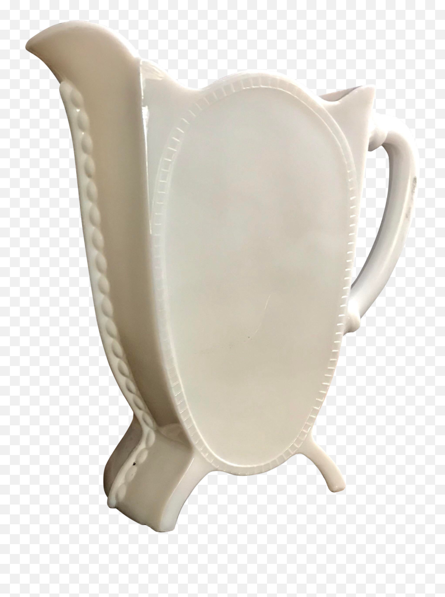 19th Century Antique Challinor Taylor U0026 Co Milk Glass Footed Pitcher - Vase Png,Milk Glass Png