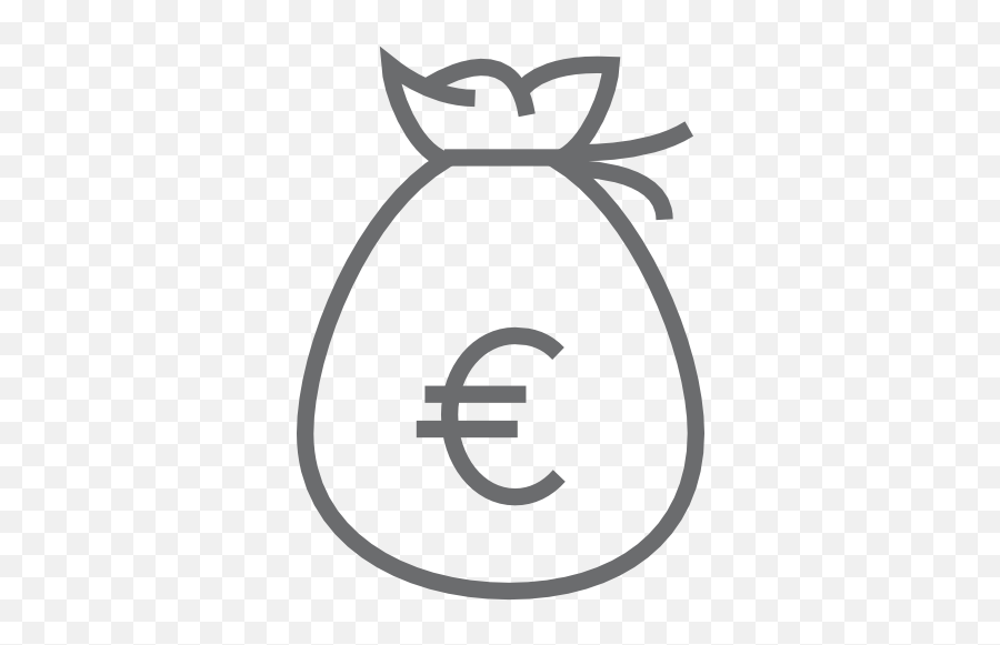 Money Bag Euro Free Icon Of Outline Icons - Geld Pictogram Png,Euro Png