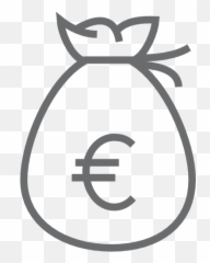 Money Bag Euro Free Icon Of Outline Icons - Geld Pictogram png