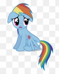 J5a4 Bruised Dashabuse Female Floppy Ears Frown - Mlp Rainbow Dash Sad Png,Bruise Png