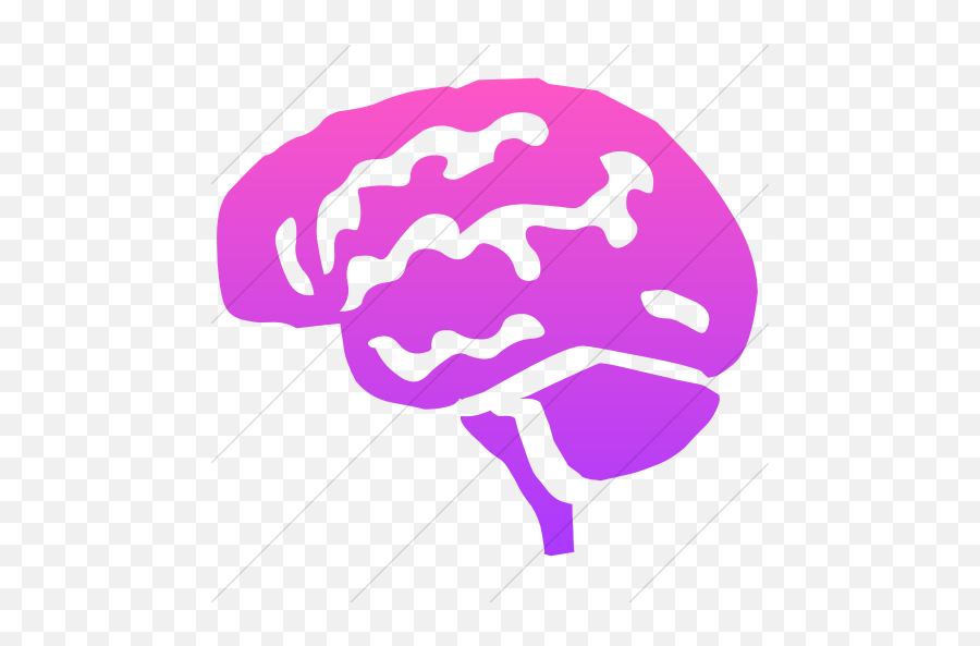 Iconsetc Simple Ios Pink Gradient Classica Brain Icon - Brain Icon Png,Brain Icon Png