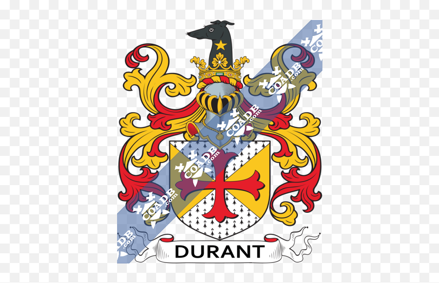 Family Crest Coat Of Arms And Name History - Dunn Coat Of Arms Png,Durant Png