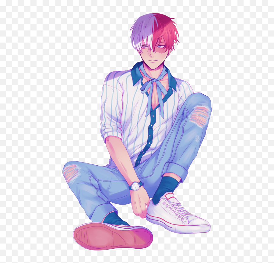 Todoroki Shoto Sticker By - Icy Hot From Anime Png,Todoroki Transparent