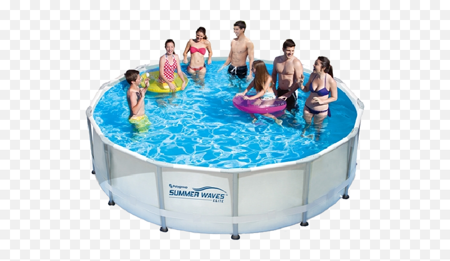 Summer Waves Elite Round Metal Frame Pool U2013 Polygroup Help - Summer Waves Elite Pool Png,Pool Water Png