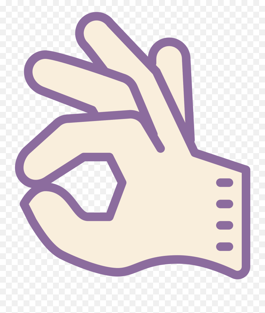 Okay Hand Sign Png - Thumb Vector Okay Ok Hand 1668963 Language,Okay Png