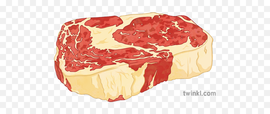Raw Steak Meat Illustration - Twinkl Alimentos Que Contienen Hierro Png,Beef Png