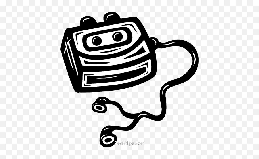 Personal Stereo Royalty Free Vector Clip Art Illustration - Dot Png,Stereo Png