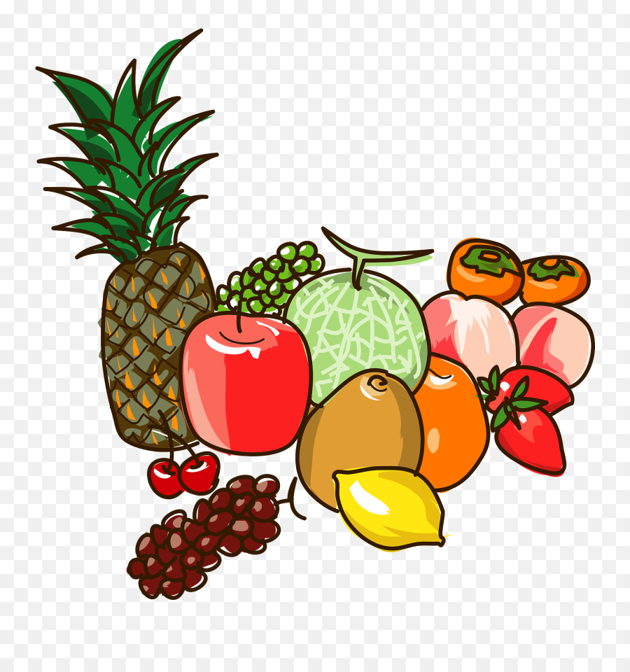 Fruit Clipart - Copyright Free Food Png,Fruits Transparent