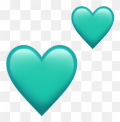 Download Blue Emojis Hearts Heartemoji - Heart Emoji png