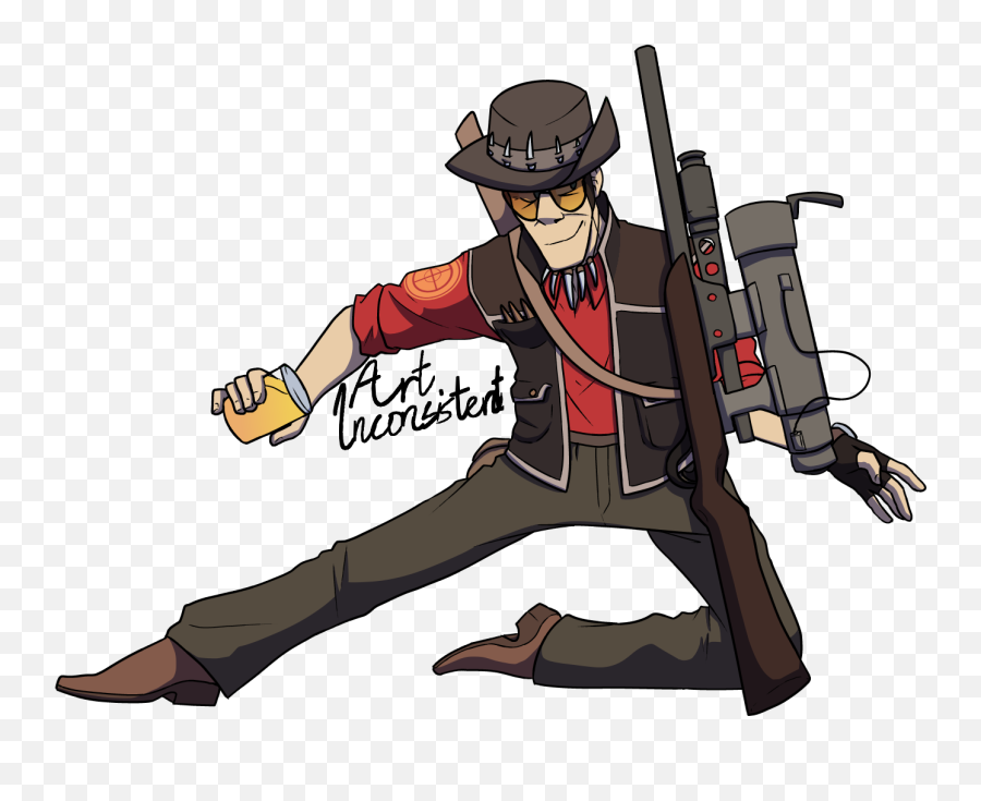 Tf2 Sniper By Artinconsistent - Fictional Character Png,Heavy Sniper Png