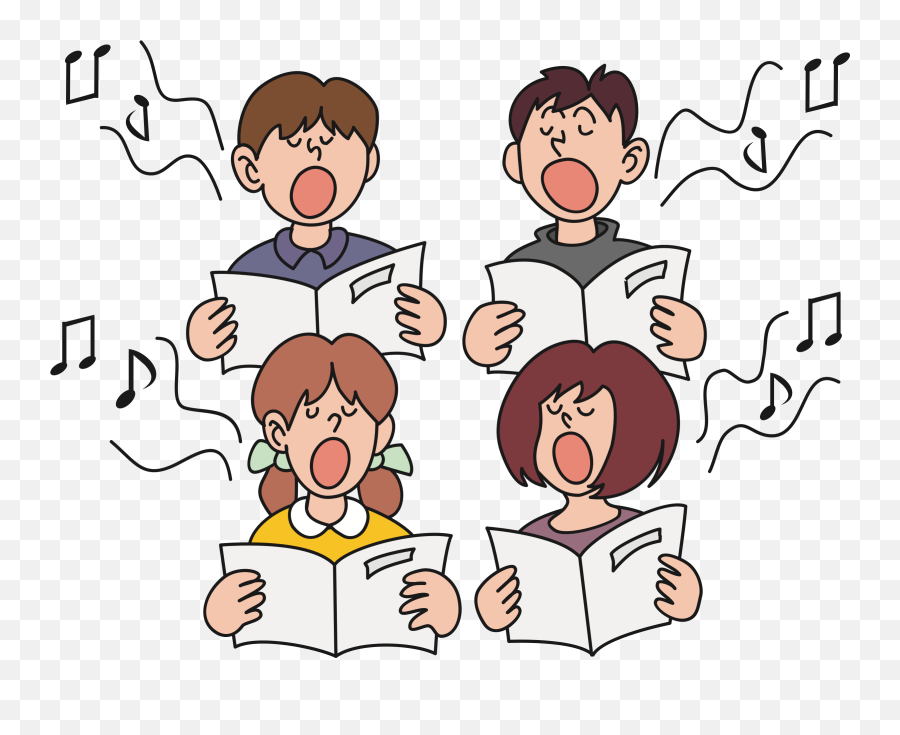 Cartoon Kid Png - Children Singing Big Image Png Children Transparent Choir Clipart,Children Png