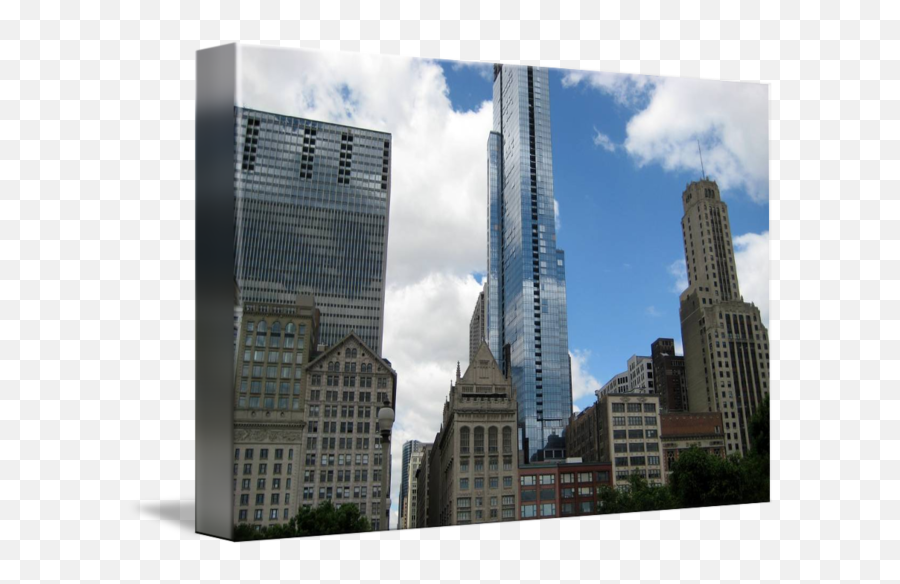 Download Chicago Skyline Buildings - Skyline Full Size Png Millennium Park,Chicago Skyline Silhouette Png