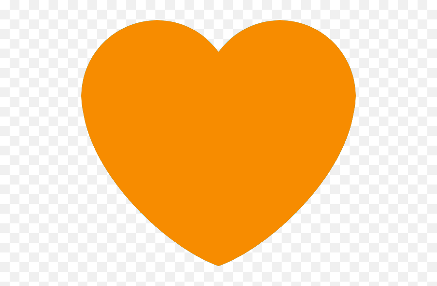 Free Orange Heart Transparent Download Clip Art - Orange Heart Png,Discord Transparent Background