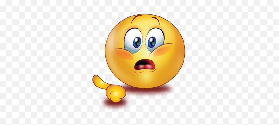 Frightened Scared Face Pointing Finger Emoji - Pointing Finger Smiley Face Png,Scared Face Transparent