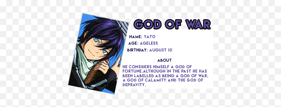 Download Hd Yato Is Shown To Be A Character Who Typically - Language Png,Yato Png