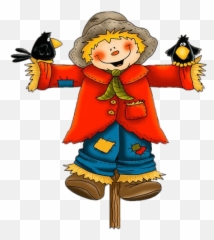 Scarecrow Drawing Transparent Png - Cute Scarecrow Clipart,Scarecrow Transparent